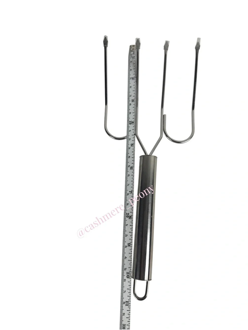 Norpro Stainless Steel Set of Turkey Roast Ham BBQ Cooking Wide Prongs Lifters